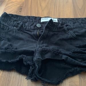 never worn garage denim shorts